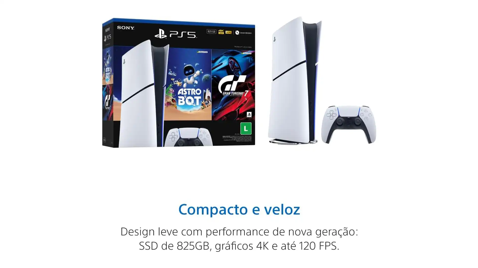 PlayStation®5 Slim Digital 825GB – Pacote ASTRO BOT e Gran Turismo 7 - Imagem 3