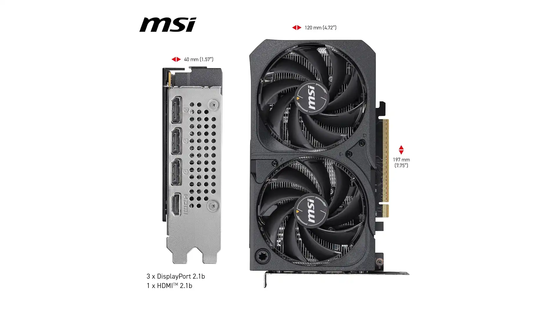 MSI GeForce RTX 5050 8G SHADOW 2X OC - Imagem 4