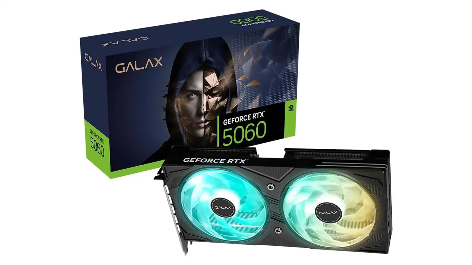 Placa de Vídeo GALAX GeForce RTX 5060 EX Black 8GB GDDR7