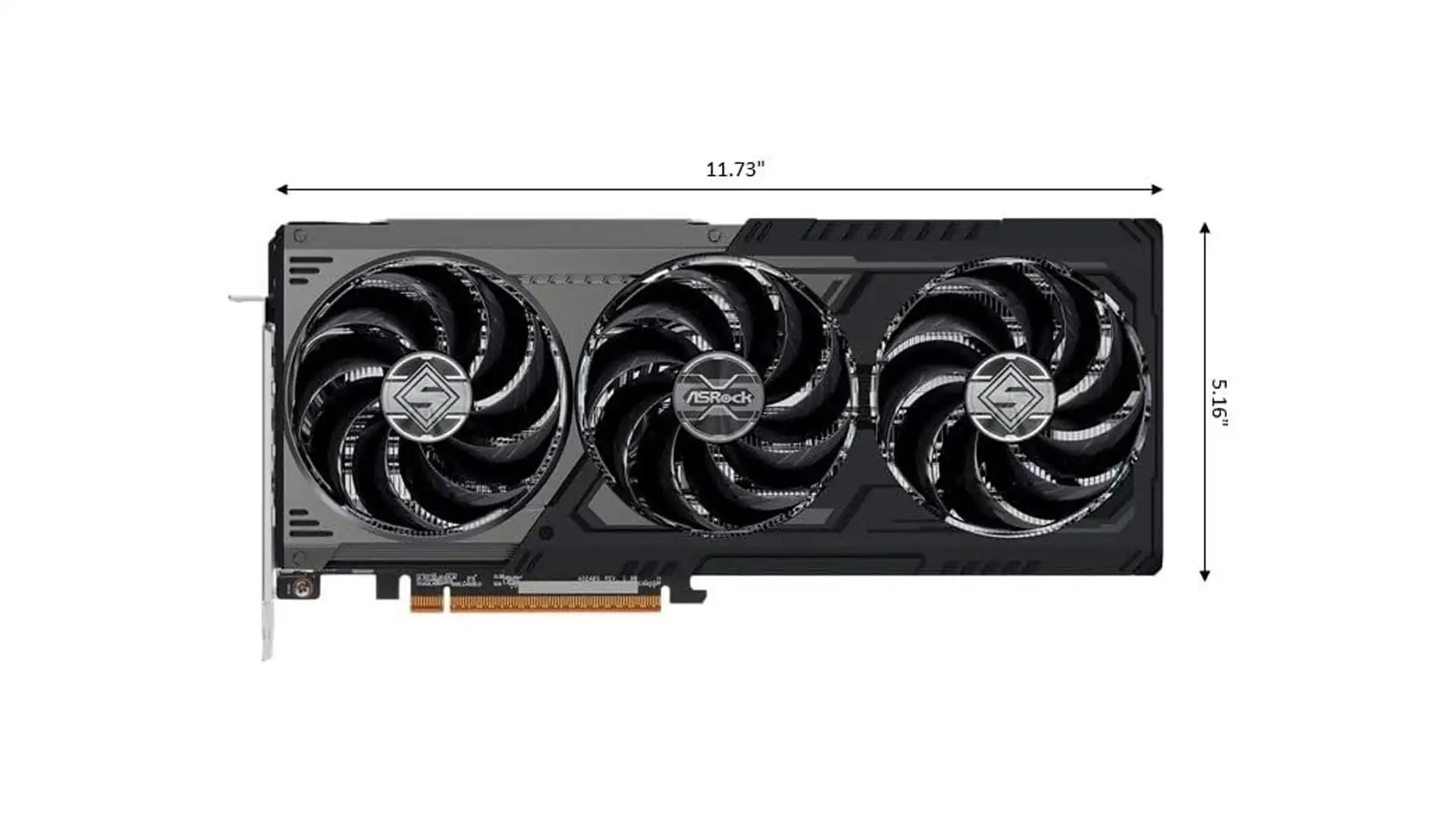 Placa de Video ASRock RX 9070 XT Steel Legend Dark 16GB GDDR6 - Imagem 3