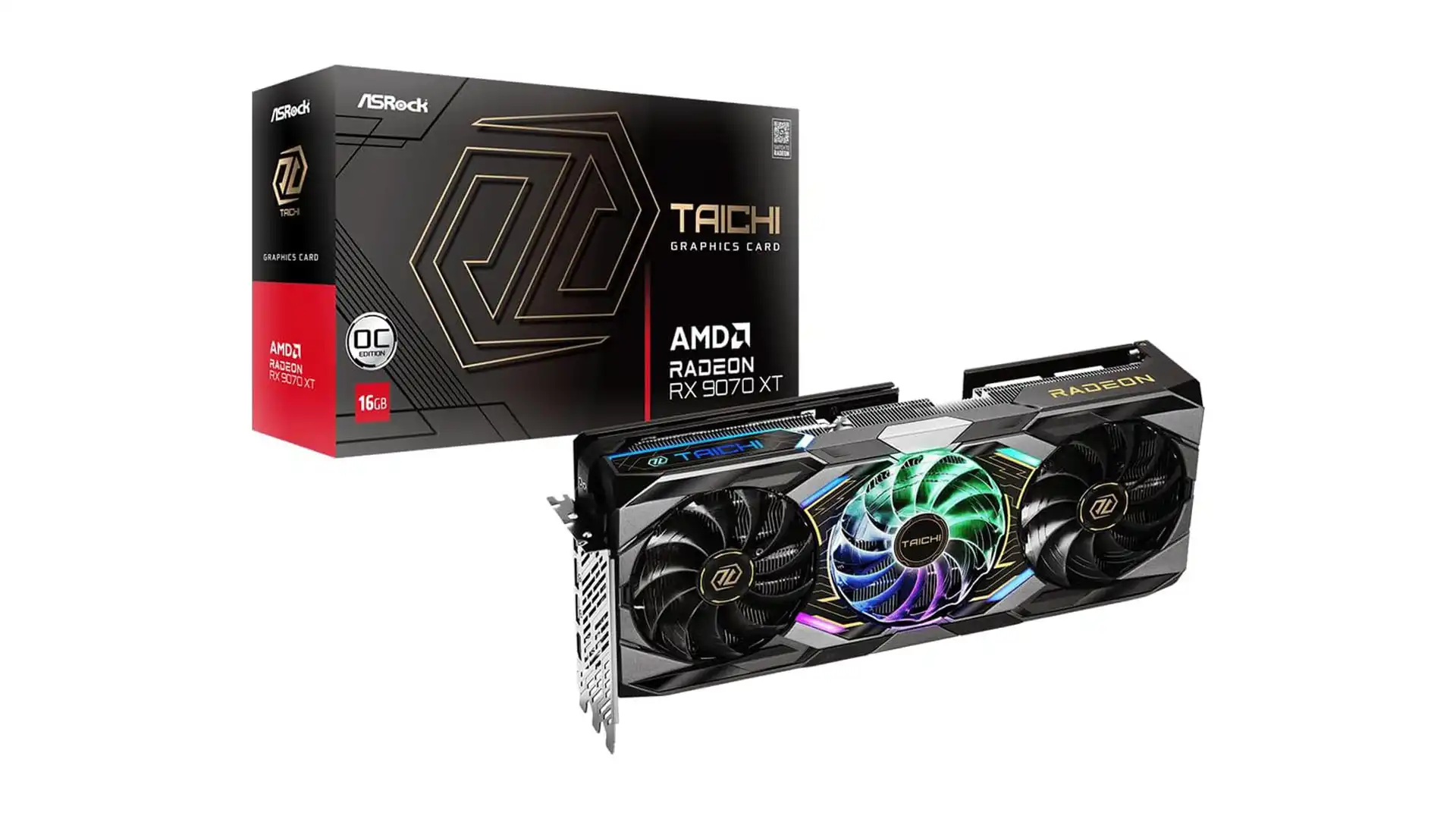Placa de Video ASRock RX 9070 XT Taichi OC 16GB GDDR6